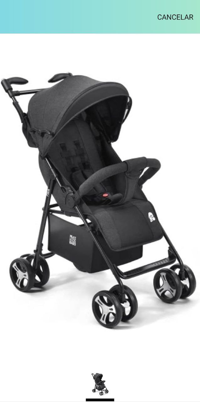 Carrinho Passeio Flick 0-15kg Preto Multikids Baby
