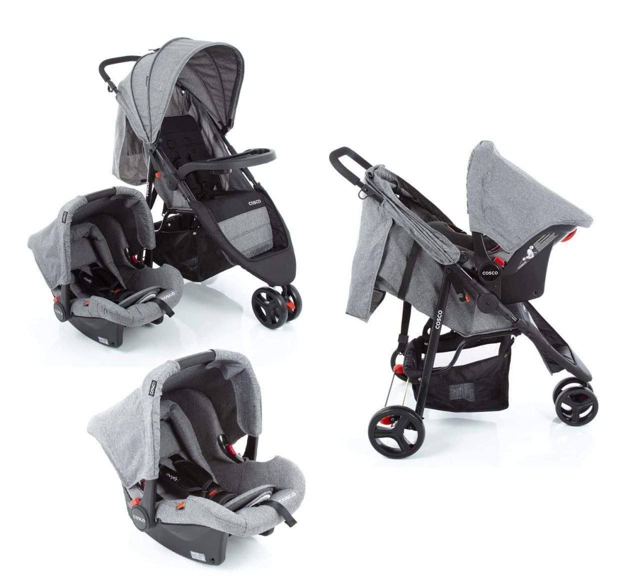 Carrinho Travel System + Bebê Conforto Jetty Duo Cosco