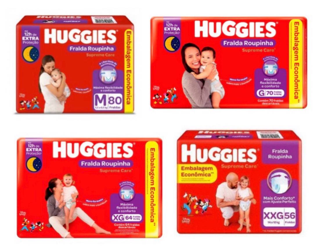 Fralda Huggies Roupinha Supreme Care