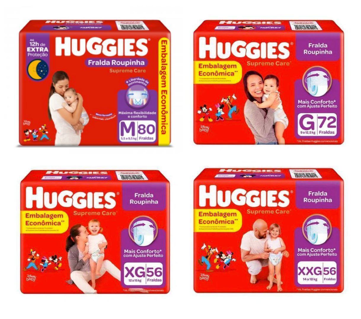 Fralda Huggies Roupinha Supreme Care