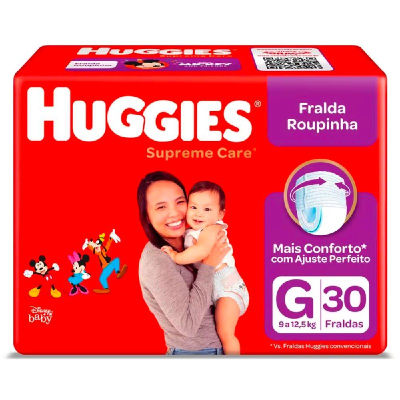 Fralda Huggies Roupinha Supreme Care