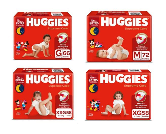 Fralda Huggies Supreme Care