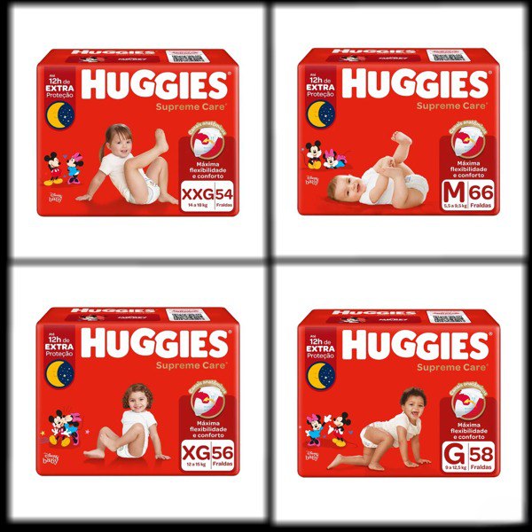 FRALDA HUGGIES SUPREME CARE