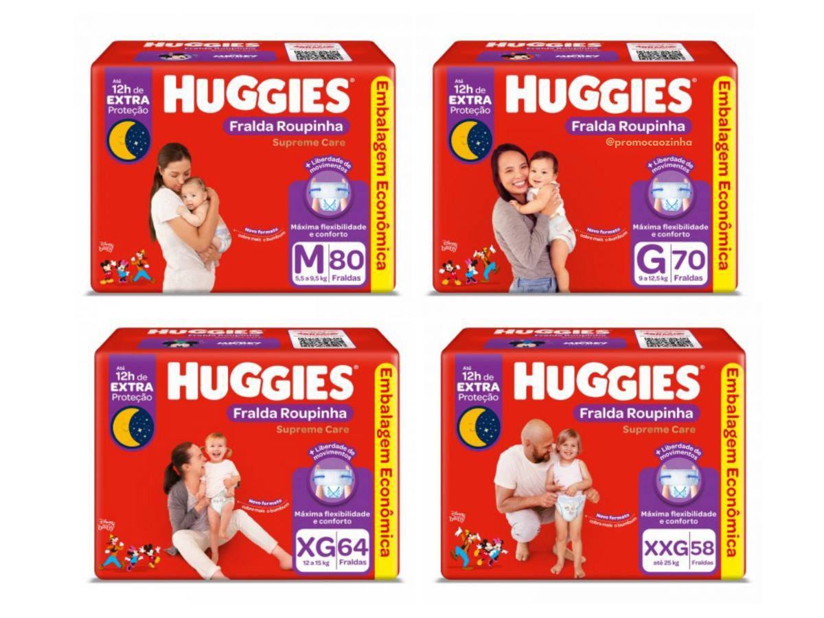 Fralda Huggies Supreme Care Roupinha