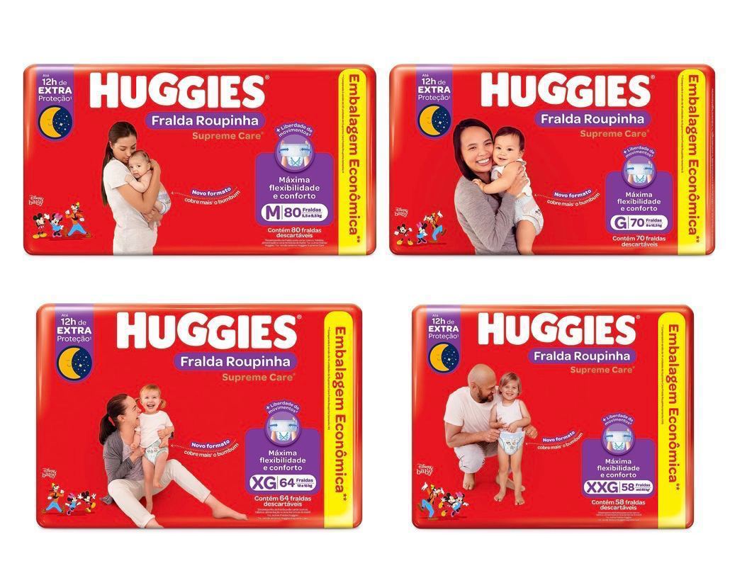 Fralda Huggies Supreme Care Roupinha