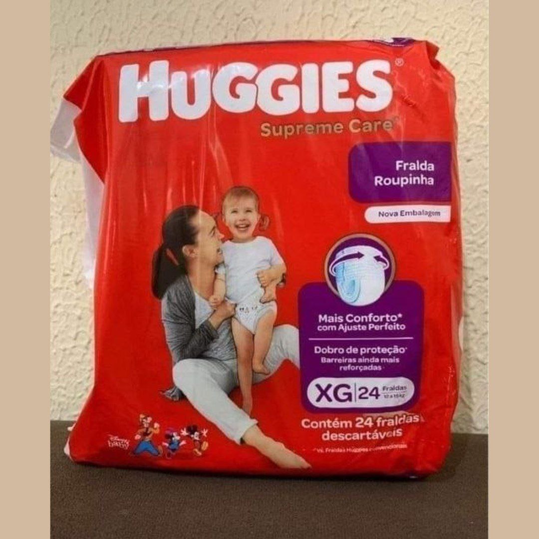 Fralda Huggies Supreme Care Roupinha Xg - 24 Fraldas