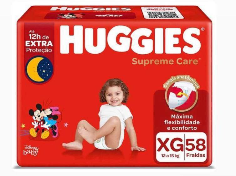 Fralda Huggies Supreme Care XG  58
