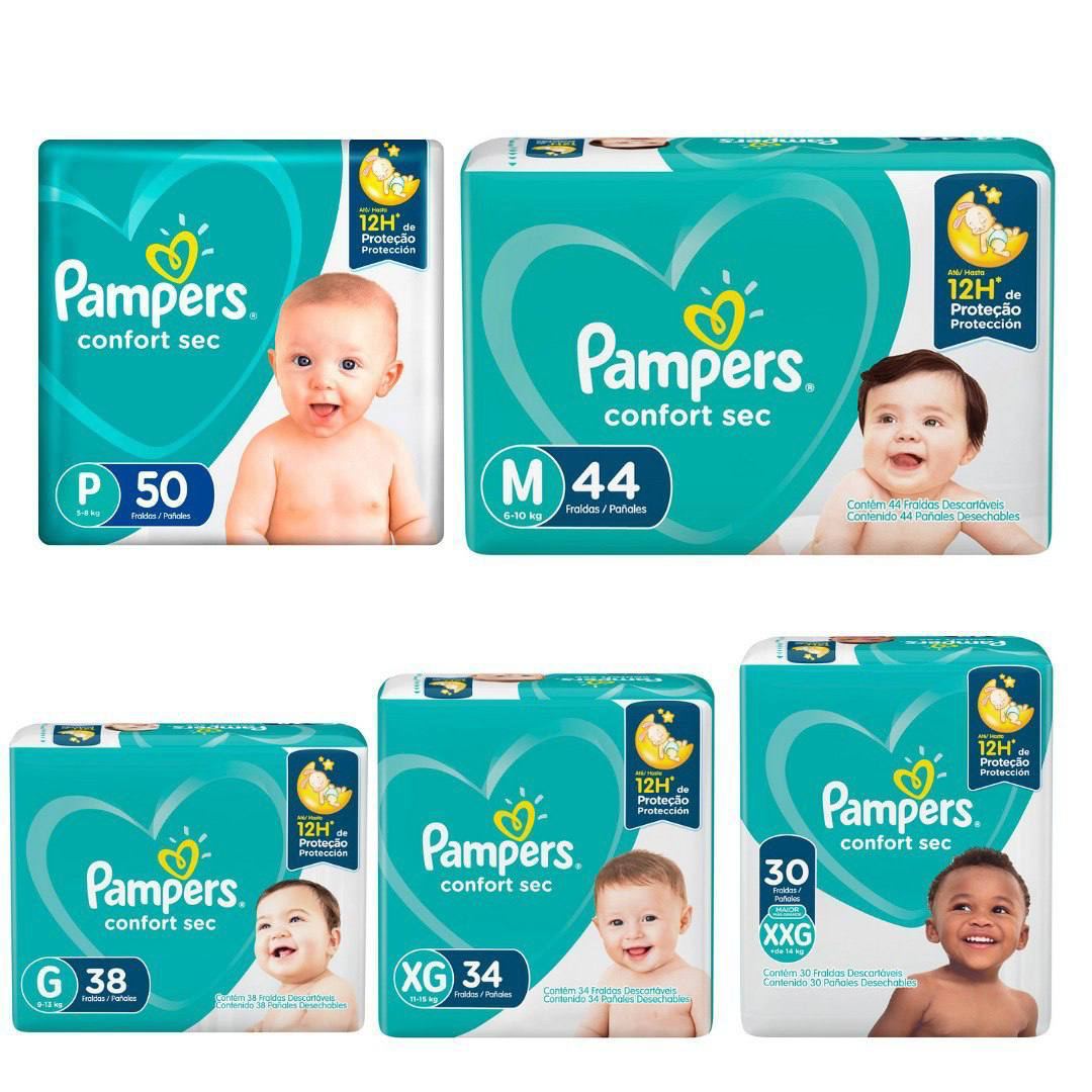 Fralda Pampers Confort Sec