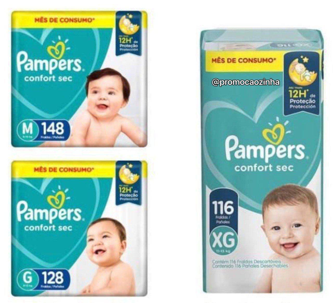 Fralda Pampers Confort Sec