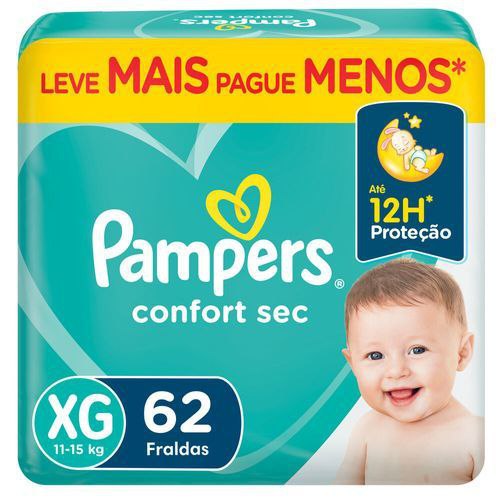 Fralda Pampers Confort Sec