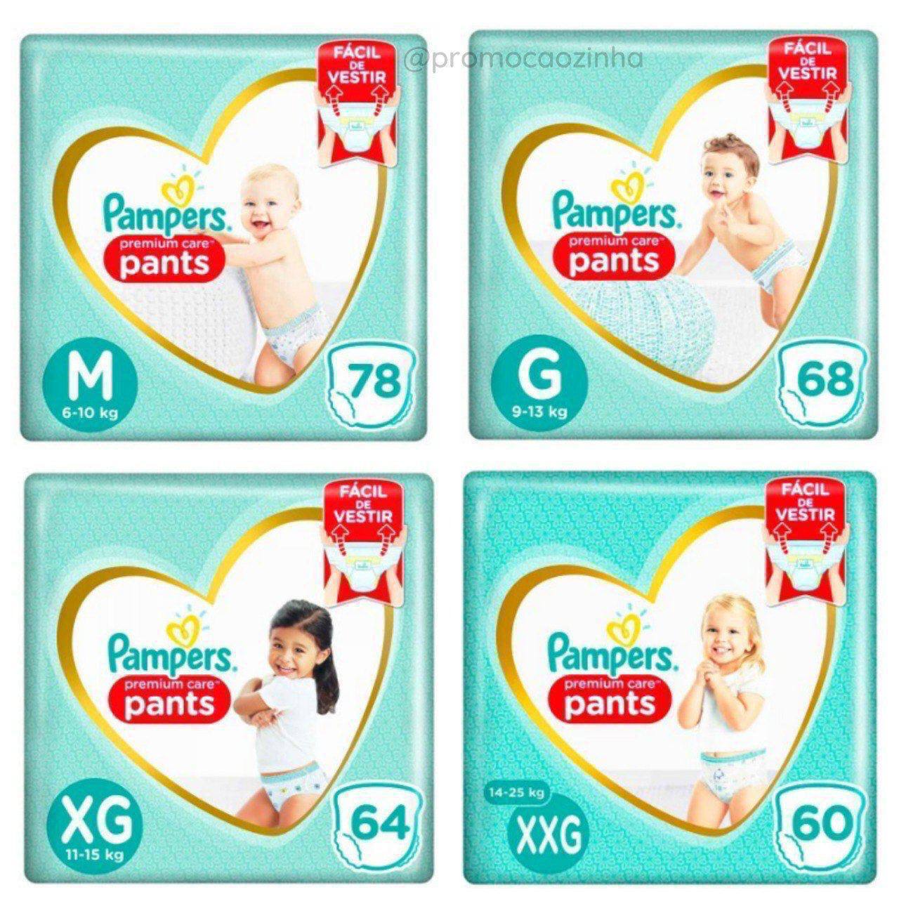 Fralda Pampers Pants Premium Care Em Promoção No Mamãe Pechincha