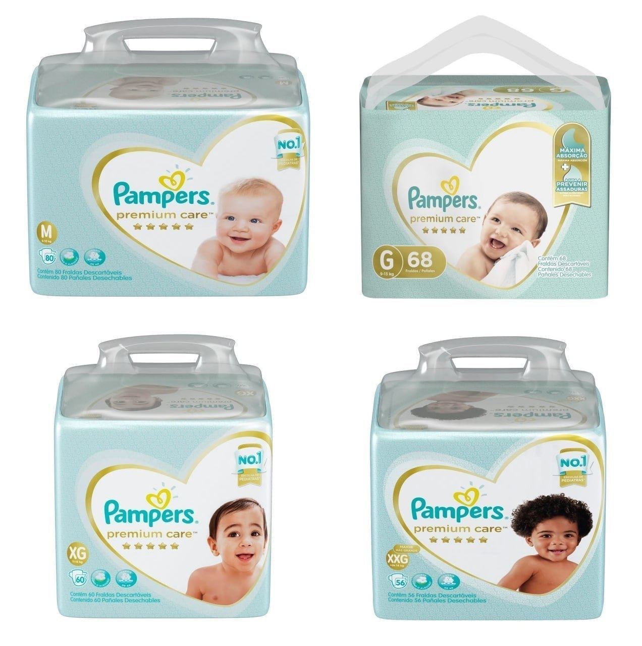 Fralda Pampers Premium Care