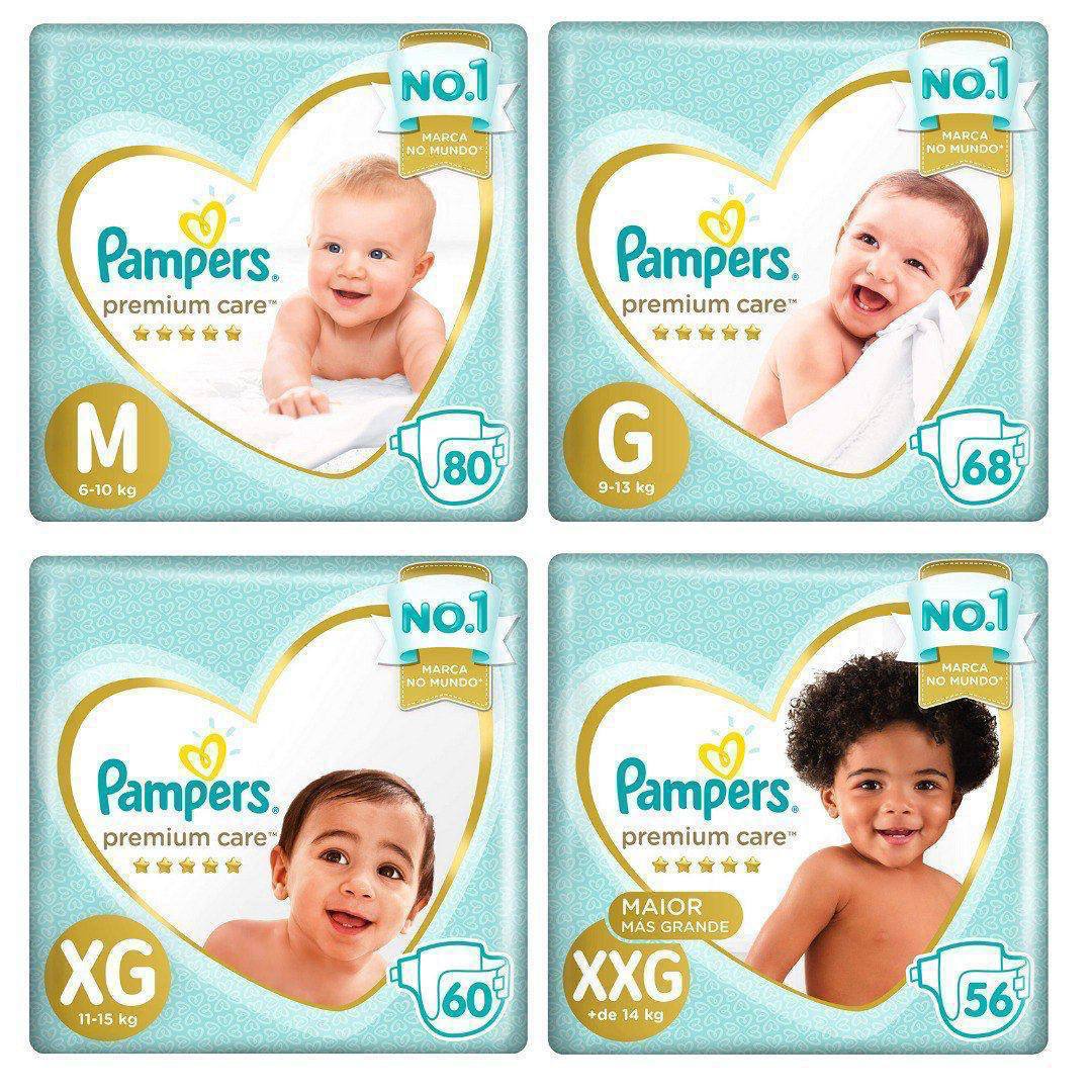 Fralda Pampers Premium Care