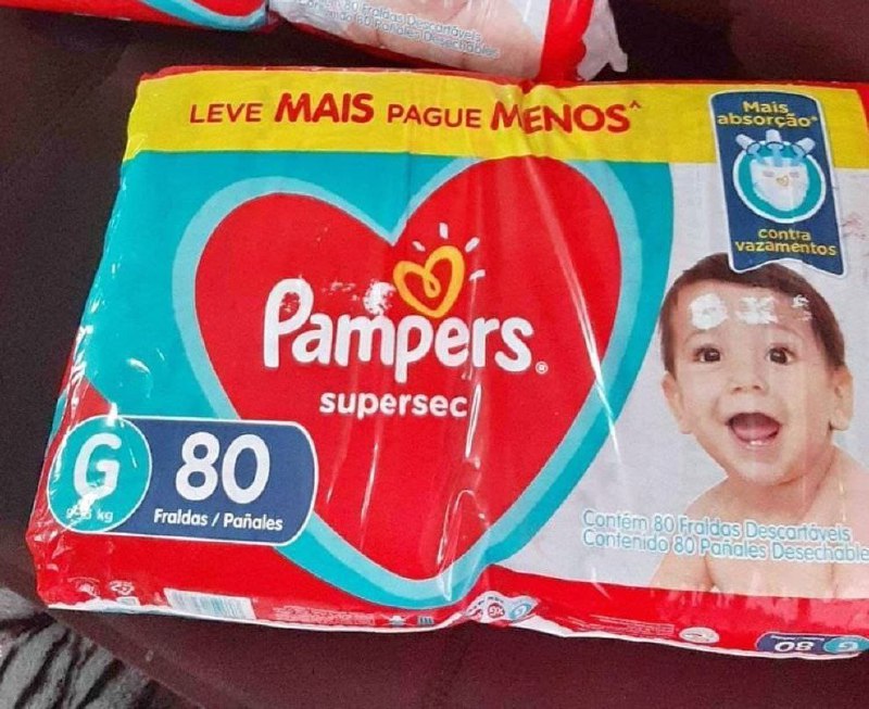 Fraldas Pampers Supersec G 80 Unidades