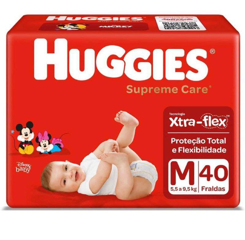 Huggies Supreme Care M - Fralda infantil, 40 unidades