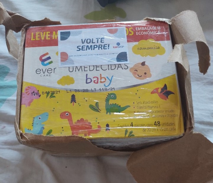 Kit Lenço Umedecido Ever Care Baby - 4 Pacotes com 48 Unidades