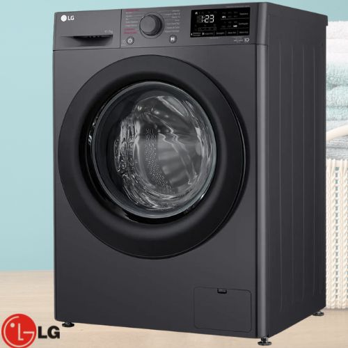 Lava e Seca LG VC5 11kg Titanium com Inteligência - Artificial AIDD CV3011BC4 Água Quente e Fria