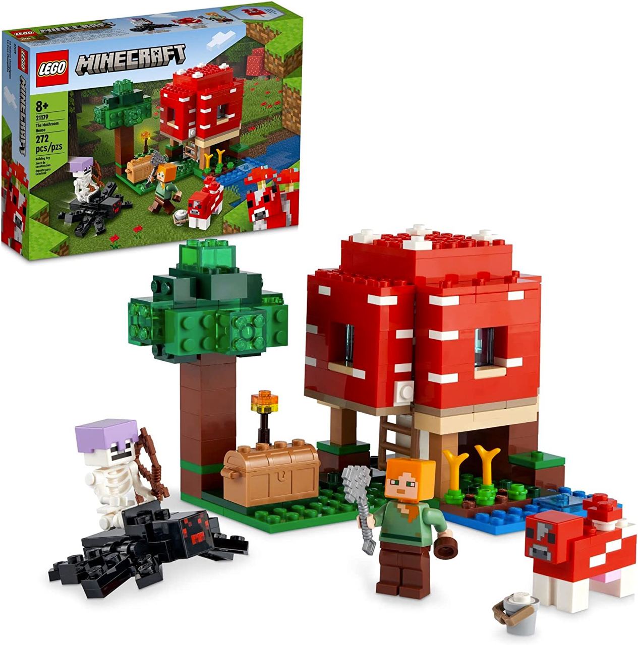 LEGO® Minecraft® A Casa Cogumelo 21179 Kit Incrível (272 Peças)