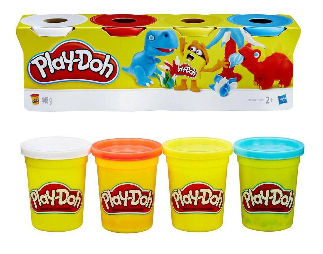 Massa para Modelar Play-Doh Hasbro - 4 Unidades