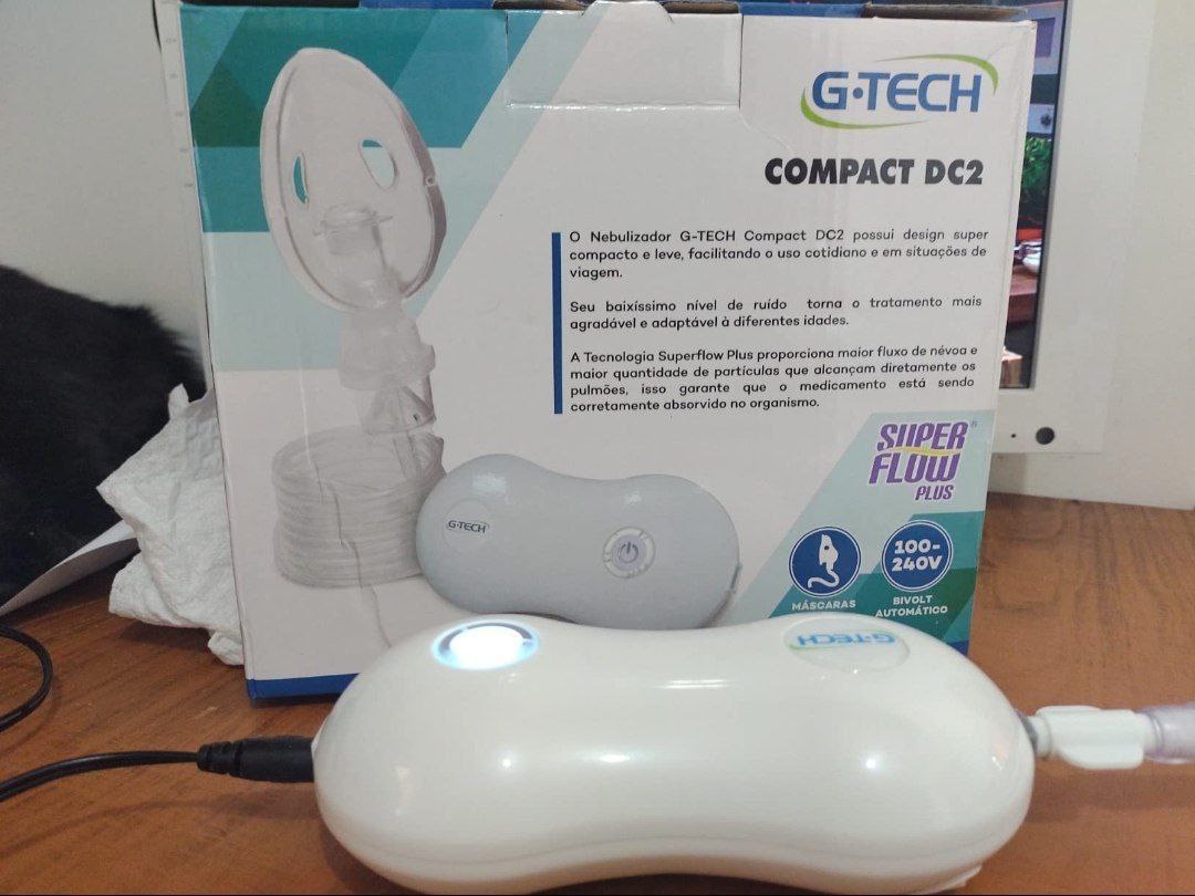 Nebulizador de Ar comprimido G-Tech modelo Compact DC2, G-Tech