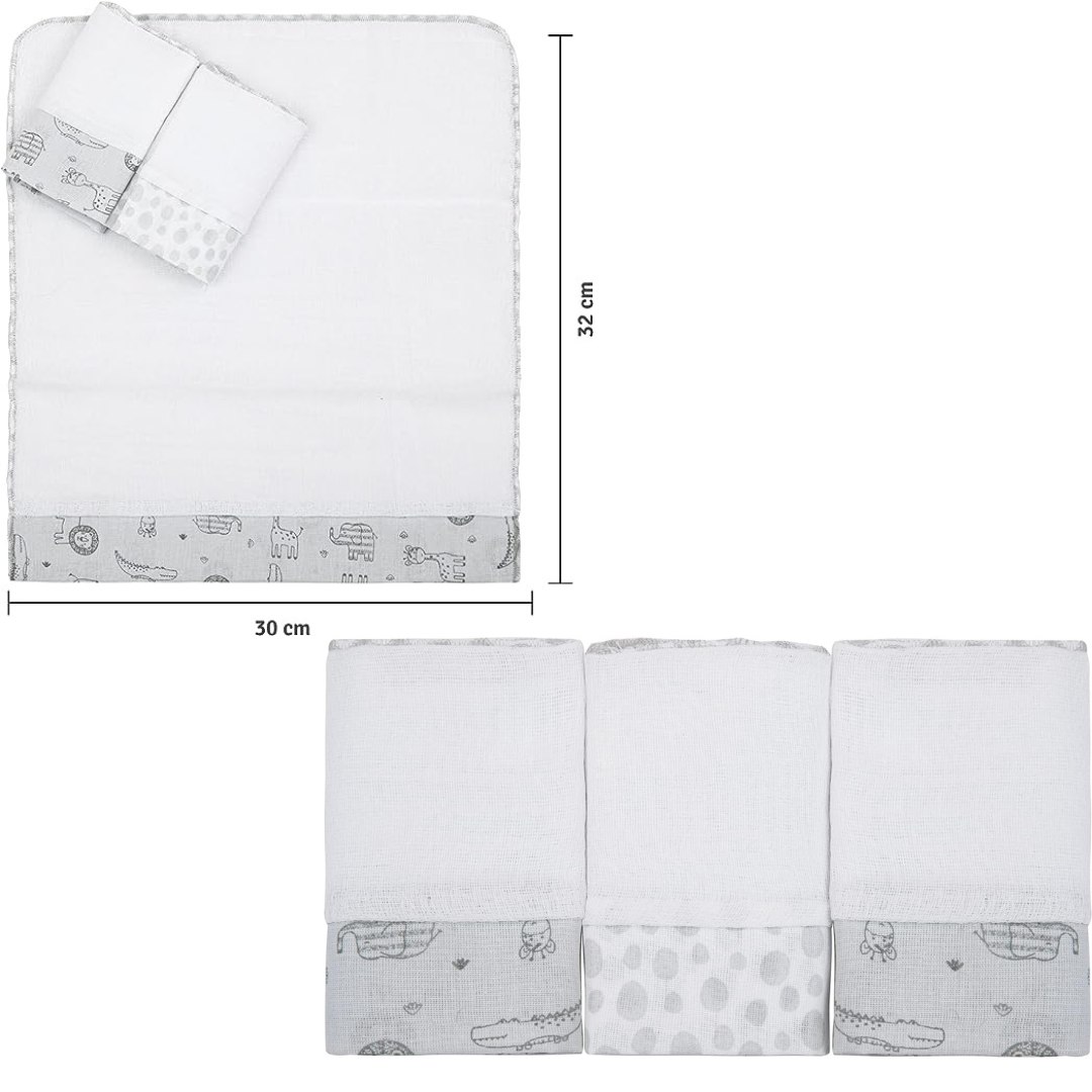 Paninho De Boca Papi Compose Com Faixa 34Cm X 32Cm - Com 03 Unidades!