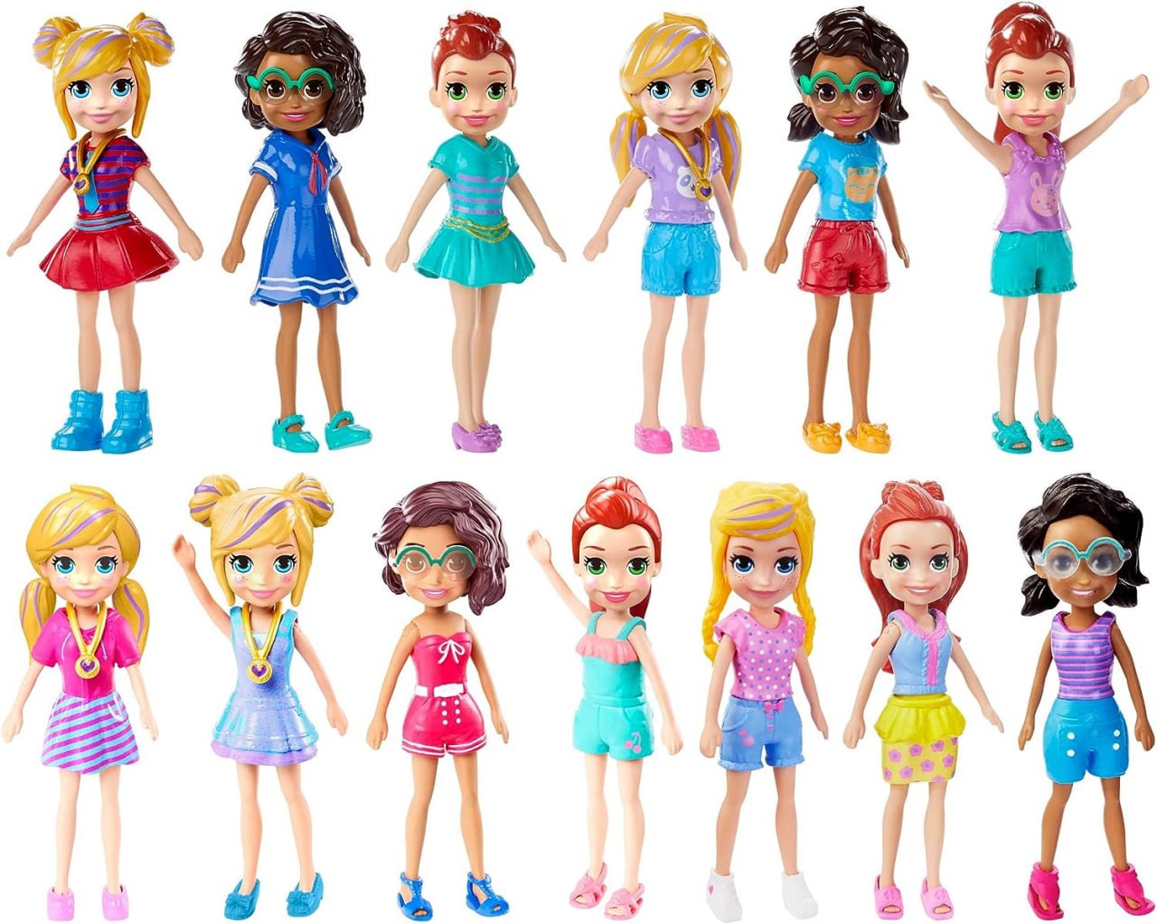 POLLY POCKET! SORTIMENTO BONECA BÁSICA FWY19 MATTEL COLORIDO - APENAS 1 (UM) ITEM, NÃO É POSSÍVEL ESCOLHER A BONECA