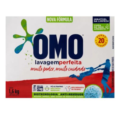 Sabão em Pó Omo Lavagem Perfeita - 1,6kg*