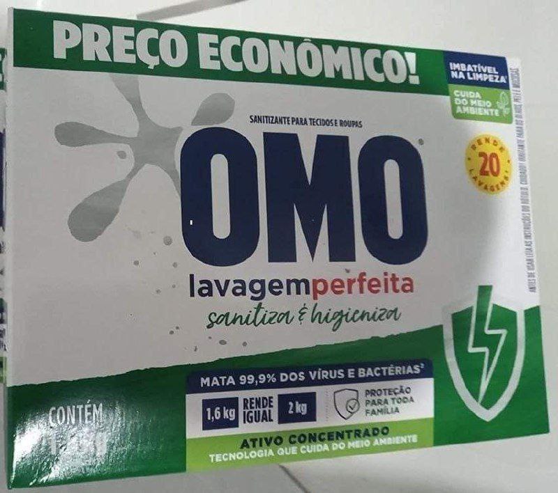 Sanitizante em Pó Omo Lavagem Perfeita 1.6kg