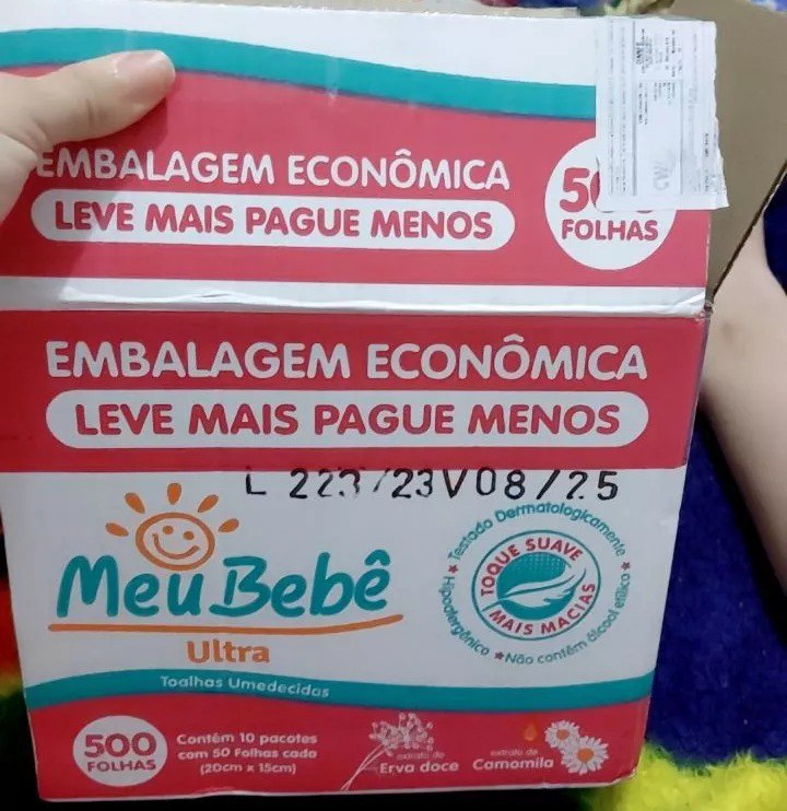 Toalha Umedecida Meu Bebê Ultra Caixa 500 unidades