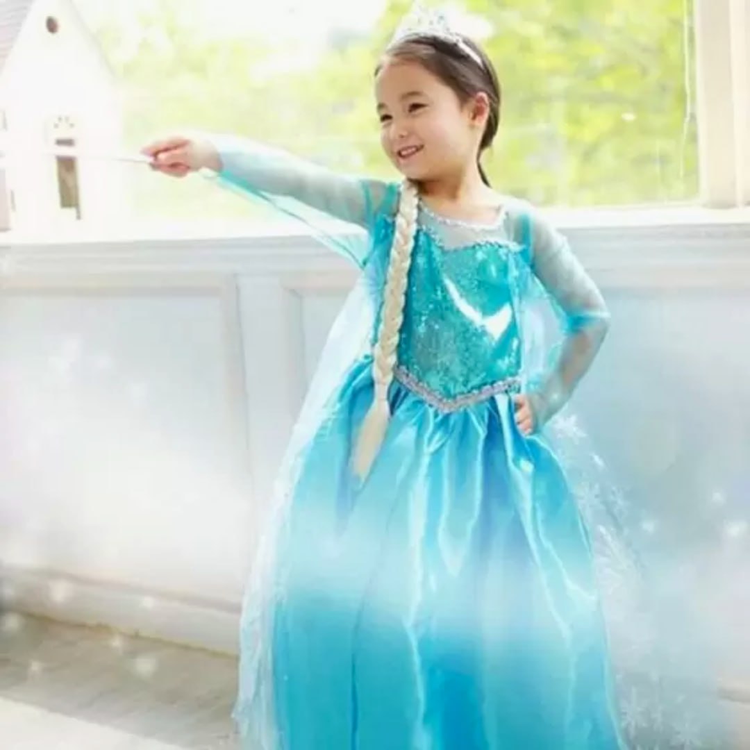 Vestido Infantil Frozen Elsa Importado Baby Cothes