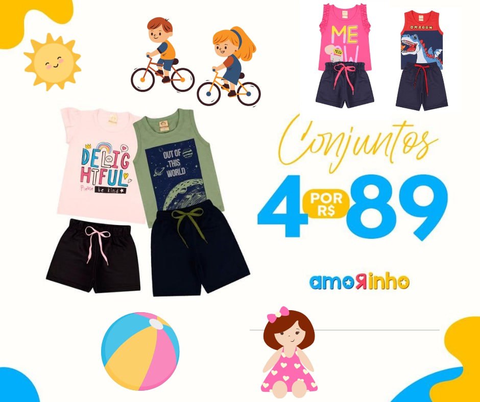 ✨4 POR R$ 89 | 5 POR R$ 109