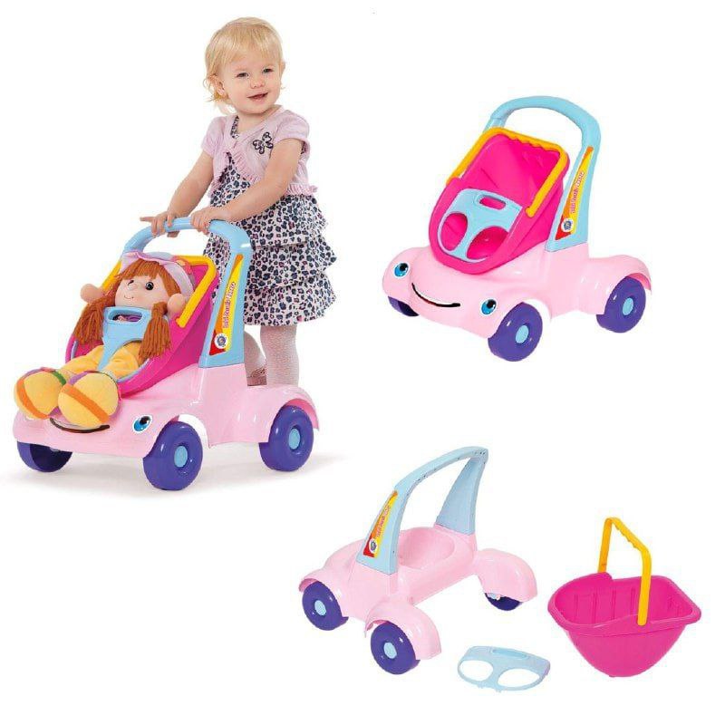 Andador Bebe Passeio Boneca Merco Toys