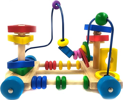 Brinquedo Educativo Aramado Carro Com 8 Peças De Encaixar