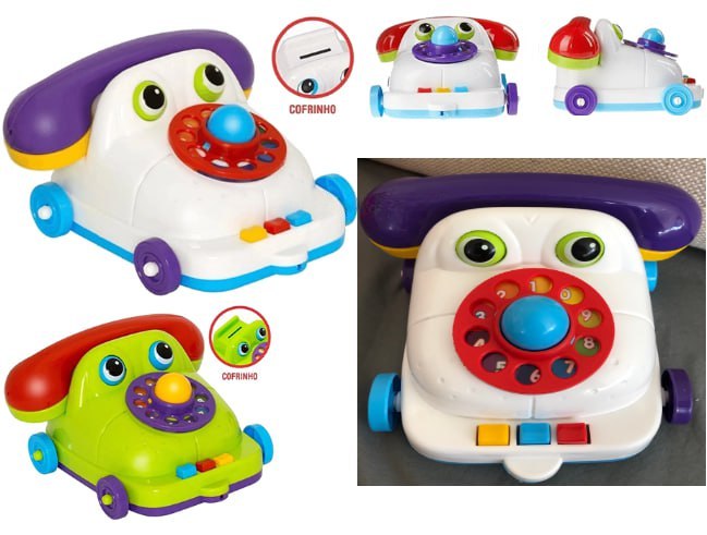 Brinquedo Educativo Maxphone Cofrinho Merco Toys Cores Sortidas