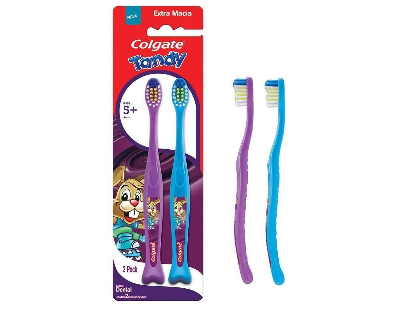 Colgate Escova Dental Tandy 2 Unidades, Cores Sortidos