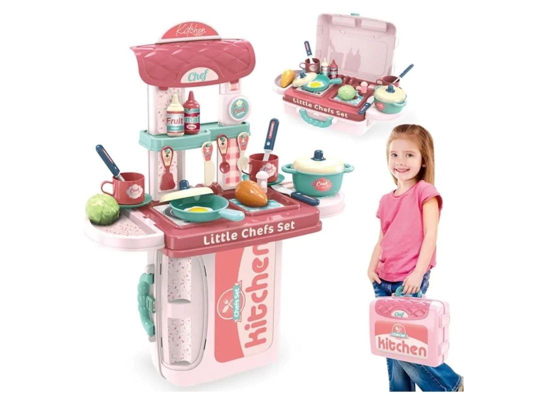 COZINHA INFANTIL 3 EM 1 KIT MALETA CHEF BRINQUEDO - MC1006M