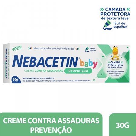 Creme Preventivo De Assaduras Nebacetin Baby Sem Fragrância 30g