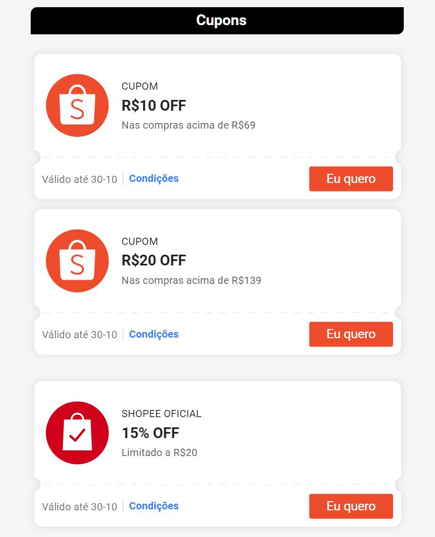 🏃🏾‍♀️🏃🏾CUPOM SHOPEE - ESQUENTA 11.11🔥