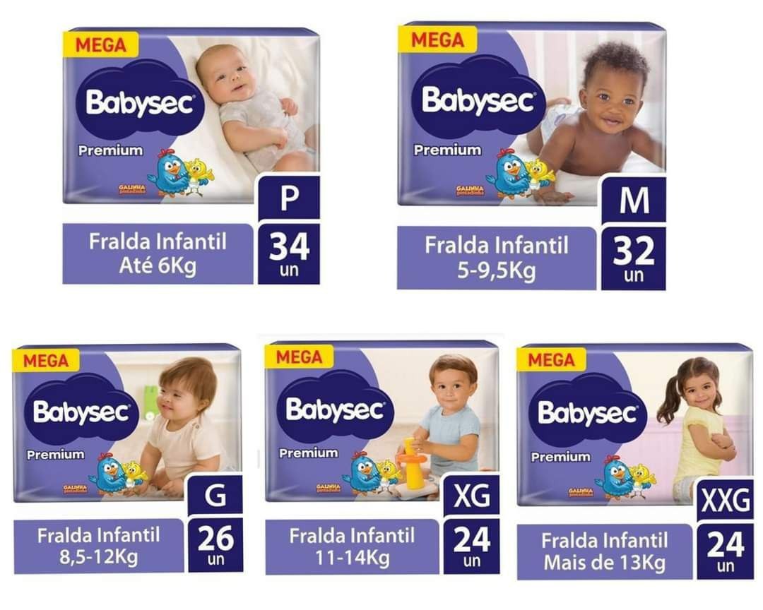 Fralda Babysec Galinha Pintadinha Premium