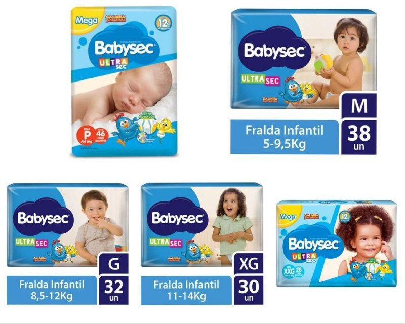 Fralda BabySec Galinha Pintadinha Ultra Sec