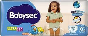 Fralda Babysec Ultrasec Galinha Pintadinha, XG, 30 unidades
