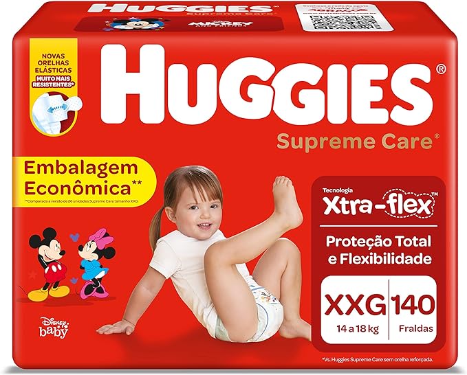 💛💜💚FRALDA HUGGIES SUPREME CARE💛💜💚