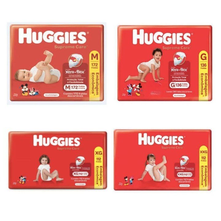 Fralda Huggies Supreme Care Giga