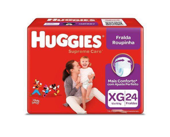 Fralda Huggies Supreme Care Roupinha Xg - 24 Fraldas