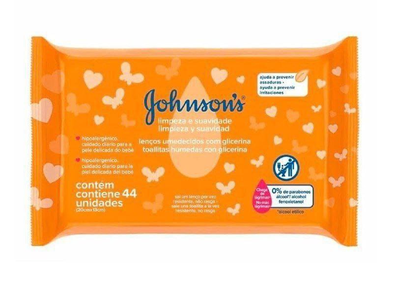 Johnson's Baby Lenços Umedecidos Limpeza e Suavidade,44un