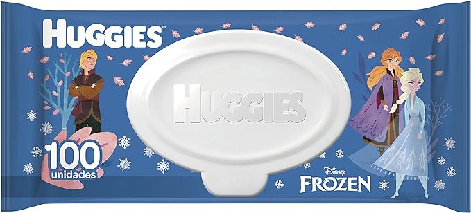 Lenço Umedecido Huggies Frozen Ed. Limitada, 100 unidades