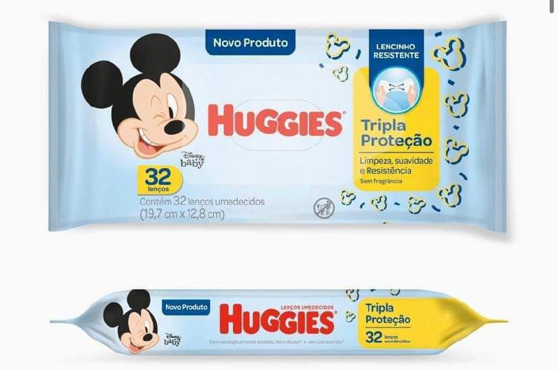 Lenço Umedecido Huggies Tripla Proteção 32 unidades
