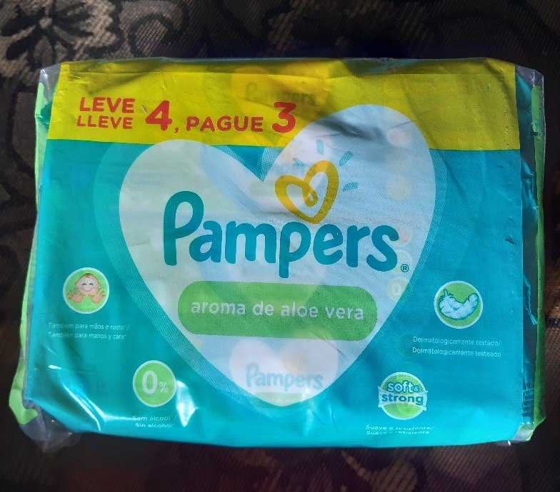 Lenços Umedecidos Pampers Aroma De Aloe Vera 192 Unidades