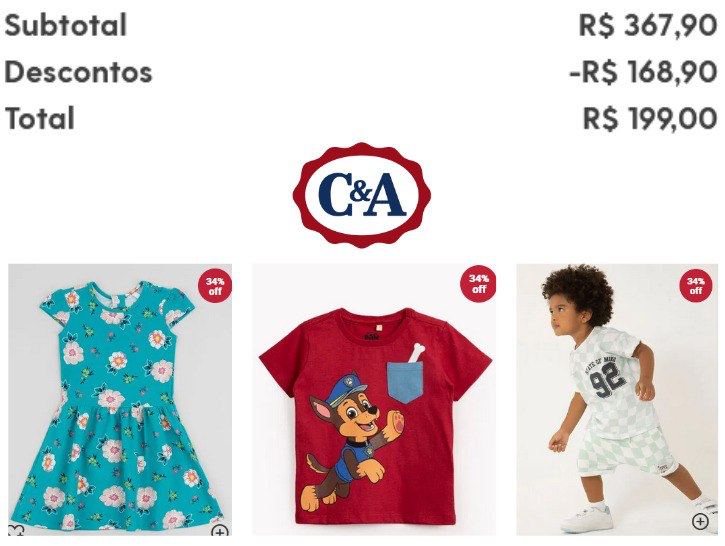 Leve 10 itens da lista por apenas R$199