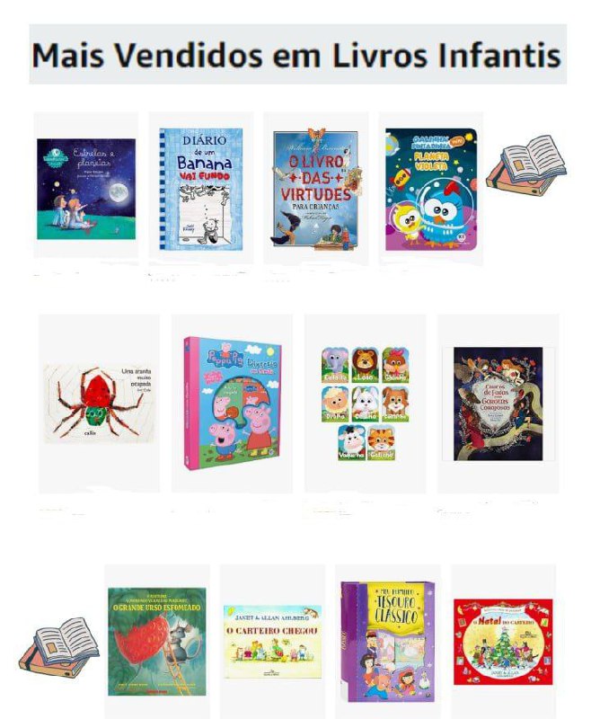 Mais Vendidos em Livros Infantis‼️